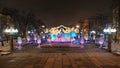 New YearÃ¢â¬â¢s Fairy Tale Forest in Pushkinskaya Square - Night Moscow